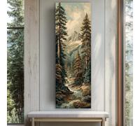 XBTYKPB Quadro su tela alto e sottile, decorazione murale lunga e stretta per la casa in stile contemporaneo, arte astratta moderna per la stanza o l'ufficio (20x60 cm/senza cornice)