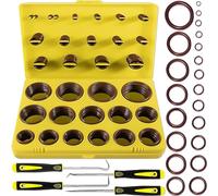 XBVV 386 pezzi 30 dimensioni metriche Viton O-ring assortimento kit per vari prodotti chimici, cilindri, idraulici, automotive e sanitari pressione lavatrice O-Ring riparazioni