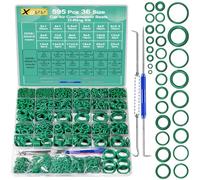 XBVV 595 pezzi metrico e SAE aria condizionata O-ring kit per automotive A/C, compressore e rubinetto professionale Plumbing Seal O-Ring Riparazione con O-Ring Pick