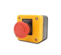 XBZA53 Emergency Stop Switch Control Box Mushroom Head Push Button Switch Turn To release NWPNLXEA