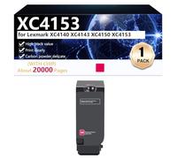 XC4153 Cartuccia Toner Compatibile 24B6720 24B6717 24B6718 24B6719 per Lexmark XC4140 XC4143 XC4150 XC4153 Stampante, Alta Resa 20000 Pagine, Stampa Nitida,Magenta-1 pack