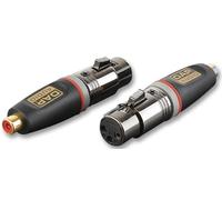 XCALIBER Adattatore XLR Femmina a RCA Femmina, Dorato