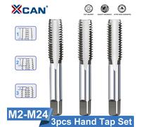 XCAN 3 pz M2-M12 Maschio Mettrico Macchina Vite Rubinetto Punta da trapano Strumento di Toccando Filettatura Spina Rubinetto Filettatura Lavorazione Dei Metalli Utensili A Mano