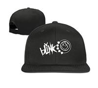 XCarmen meikey Unisex Blink 182 Punk Rock Band Logo Blank Knit Hat Black