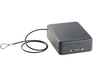 Xcase Casseforti a armadio - mini cassaforte: Cassaforte in acciaio, per viaggio, auto, lucchetto a combinazione (da viaggio, portatile per vacanze, corda)