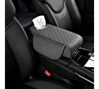 Xcavjphmezo Cuscino Bracciolo Auto per KIA K5(DL3) 5.Gen 2020 2021 2022 2023 2024, Pelle Pregiata e Resistente, Memory Foam Multifunzionale Cuscino Bracciolo Auto, Accessori Auto,Grey