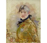 XcBAIHOUD Dipinti Famosi Pittura Quadri Stampe Da Parete Autorretrato de Berthe Morisot per L'arredamento del Soggiorno 60x90cm