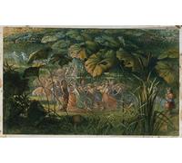 XcBAIHOUD Dipinti Famosi Pittura Quadri Stampe Da Parete Bailar en un claro de Richard Doyle per L'arredamento del Soggiorno 60x90cm