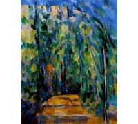 XcBAIHOUD Dipinti Famosi Pittura Quadri Stampe Da Parete Camino en el bosque de Paul Cézanne per L'arredamento del Soggiorno 60x90cm