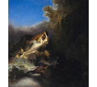 XcBAIHOUD Dipinti Famosi Pittura Quadri Stampe Da Parete El rapto de Proserpinaa de Rembrandt Van Rijn per L'arredamento del Soggiorno 60x90cm