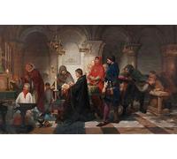 XcBAIHOUD Dipinti Famosi Pittura Quadri Stampe Da Parete en la cripta Pierre Jan Van Der Ouderaa per L'arredamento del Soggiorno 60x90cm