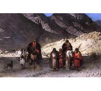 XcBAIHOUD Dipinti Famosi Pittura Quadri Stampe Da Parete En las montañas de León Bonnat per L'arredamento del Soggiorno 60x90cm