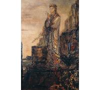 XcBAIHOUD Dipinti Famosi Pittura Quadri Stampe Da Parete Helena en las murallas de Troya de Gustave Moreau per L'arredamento del Soggiorno 60x90cm