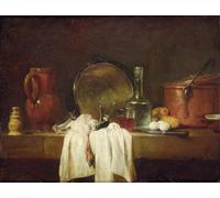 XcBAIHOUD Dipinti Famosi Pittura Quadri Stampe Da Parete la mesa de la cocina de Jean Baptiste Simeon Chardin per L'arredamento del Soggiorno 60x90cm