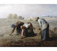 XcBAIHOUD Dipinti Famosi Pittura Quadri Stampe Da Parete Las espigadoras de Jean Francois Millets per L'arredamento del Soggiorno 60x90cm