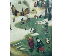 XcBAIHOUD Dipinti Famosi Pittura Quadri Stampe Da Parete Niños jugando en el río helado Detalle de Pieter Brueghel el Viejo per L'arredamento del Soggiorno 60x90cm
