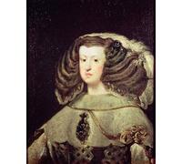 XcBAIHOUD Dipinti Famosi Pittura Quadri Stampe Da Parete Reina Mariana de Austria de Diego Velázquez per L'arredamento del Soggiorno 60x90cm