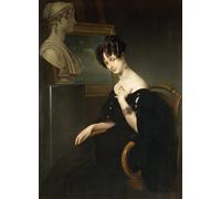 XcBAIHOUD Dipinti Famosi Pittura Quadri Stampe Da Parete Retrato de Cristina Trivulzio Belgiojoso por Francesco Hayez per L'arredamento del Soggiorno 60x90cm