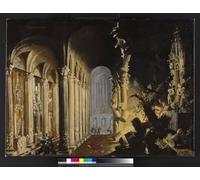 XcBAIHOUD Dipinti Famosi Pittura Quadri Stampe Da Parete Rey Asa de Judá la estatua de Príapo por Francois De Nome per L'arredamento del Soggiorno 60x90cm