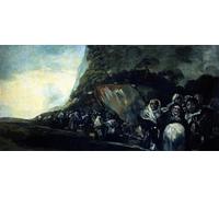 XcBAIHOUD Dipinti Famosi Pittura Quadri Stampe Da Parete Romería a la Fuente de San Isidro de Francisco De Goya per L'arredamento del Soggiorno 60x90cm