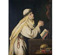XcBAIHOUD Dipinti Famosi Pittura Quadri Stampe Da Parete Santa Catalina de Cristofano Allori per L'arredamento del Soggiorno 60x90cm