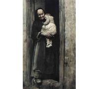 XcBAIHOUD Dipinti Famosi Pittura Quadri Stampe Da Parete StS Dítetem Jakub Schikaneder per L'arredamento del Soggiorno 60x90cm