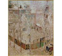 XcBAIHOUD Dipinti Famosi Pittura Quadri Stampe Da Parete Vista desde el estudio sobre casas en la calle del humo por Curt Herrmann per L'arredamento del Soggiorno 60x90cm
