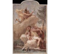 XcBAIHOUD Dipinti Famosi Tela Parete Stampe Su Canvas Aparición a Eneas por Battista Tiepolo per L'arredamento del Soggiorno 60x90cm