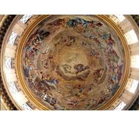 XcBAIHOUD Dipinti Famosi Tela Parete Stampe Su Canvas Cúpula de la Iglesia de Val De Grace pintada por Pierre Mignard per L'arredamento del Soggiorno 60x90cm