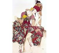 XcBAIHOUD Dipinti Famosi Tela Parete Stampe Su Canvas de pintura en lienzo para Nijinsky en el póster de ballet de Leon Bakst per L'arredamento del Soggiorno 60x90cm