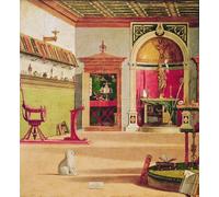 XcBAIHOUD Dipinti Famosi Tela Parete Stampe Su Canvas Detalle de la Visión de San Agustín de Vittore Carpaccio per L'arredamento del Soggiorno 60x90cm