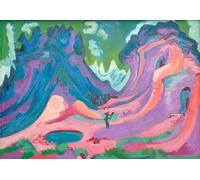 XcBAIHOUD Dipinti Famosi Tela Parete Stampe Su Canvas Dos mujeres con lavabo las hermanas de Ernst Ludwig Kirchner per L'arredamento del Soggiorno 60x90cm