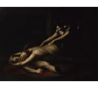 XcBAIHOUD Dipinti Famosi Tela Parete Stampe Su Canvas El dolor de Kriemhild de Henry Fuseli per L'arredamento del Soggiorno 60x90cm