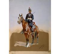 XcBAIHOUD Dipinti Famosi Tela Parete Stampe Su Canvas el gendarme de Frederic Remington per L'arredamento del Soggiorno 60x90cm