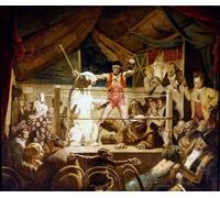 XcBAIHOUD Dipinti Famosi Tela Parete Stampe Su Canvas El hombre bestia o la feria de Neuilly de William per L'arredamento del Soggiorno 60x90cm