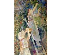 XcBAIHOUD Dipinti Famosi Tela Parete Stampe Su Canvas El recogedor de cerezas de Berthe Morisot per L'arredamento del Soggiorno 60x90cm