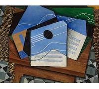 XcBAIHOUD Dipinti Famosi Tela Parete Stampe Su Canvas Guitarra sobre una mesa de Juan Gris per L'arredamento del Soggiorno 60x90cm