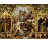 XcBAIHOUD Dipinti Famosi Tela Parete Stampe Su Canvas I Semi EI Frutti Della Poesia Inglese Madox Brown per L'arredamento del Soggiorno 60x90cm
