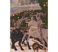 XcBAIHOUD Dipinti Famosi Tela Parete Stampe Su Canvas la Batalla de San Romano de Paolo Uccello per L'arredamento del Soggiorno 60x90cm