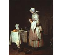 XcBAIHOUD Dipinti Famosi Tela Parete Stampe Su Canvas La enfermera atenta de Jean-baptiste-simeon Chardin per L'arredamento del Soggiorno 60x90cm