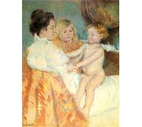 XcBAIHOUD Dipinti Famosi Tela Parete Stampe Su Canvas La madre Sara y el bebé de Mary Cassatt per L'arredamento del Soggiorno 60x90cm