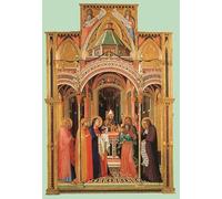 XcBAIHOUD Dipinti Famosi Tela Parete Stampe Su Canvas la Presentación en el Templo de Ambrogio Lorenzetti per L'arredamento del Soggiorno 60x90cm
