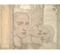 XcBAIHOUD Dipinti Famosi Tela Parete Stampe Su Canvas las dos hermanas de frederick cayley robinson per L'arredamento del Soggiorno 60x90cm