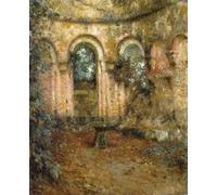 XcBAIHOUD Dipinti Famosi Tela Parete Stampe Su Canvas los terrenos del castillo de Henri Eugene Augustin Le Sidaner per L'arredamento del Soggiorno 60x90cm