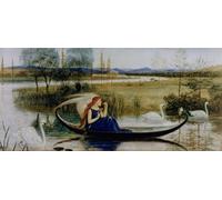 XcBAIHOUD Dipinti Famosi Tela Parete Stampe Su Canvas Mi alma es un barco encantado de Walter Crane per L'arredamento del Soggiorno 60x90cm