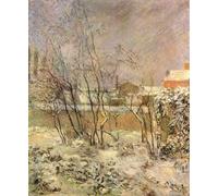 XcBAIHOUD Dipinti Famosi Tela Parete Stampe Su Canvas Nieve en la Rue Carcel de Paul Gauguin per L'arredamento del Soggiorno 60x90cm