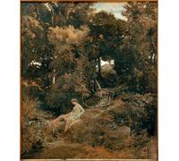 XcBAIHOUD Dipinti Famosi Tela Parete Stampe Su Canvas Ninfa en la fuente de Arnold Böcklin per L'arredamento del Soggiorno 60x90cm