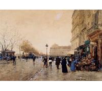 XcBAIHOUD Dipinti Famosi Tela Parete Stampe Su Canvas París Le Louvre Le Quai De La Megisserie Et Les Marchands D'oiseaux Loir per L'arredamento del Soggiorno 60x90cm