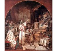 XcBAIHOUD Dipinti Famosi Tela Parete Stampe Su Canvas Primer Concilio Ecuménico de Nicea por Vasily Surikov per L'arredamento del Soggiorno 60x90cm