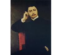 XcBAIHOUD Dipinti Famosi Tela Parete Stampe Su Canvas Retrato de Marcel Proust de Jacques Emile Blanche per L'arredamento del Soggiorno 60x90cm